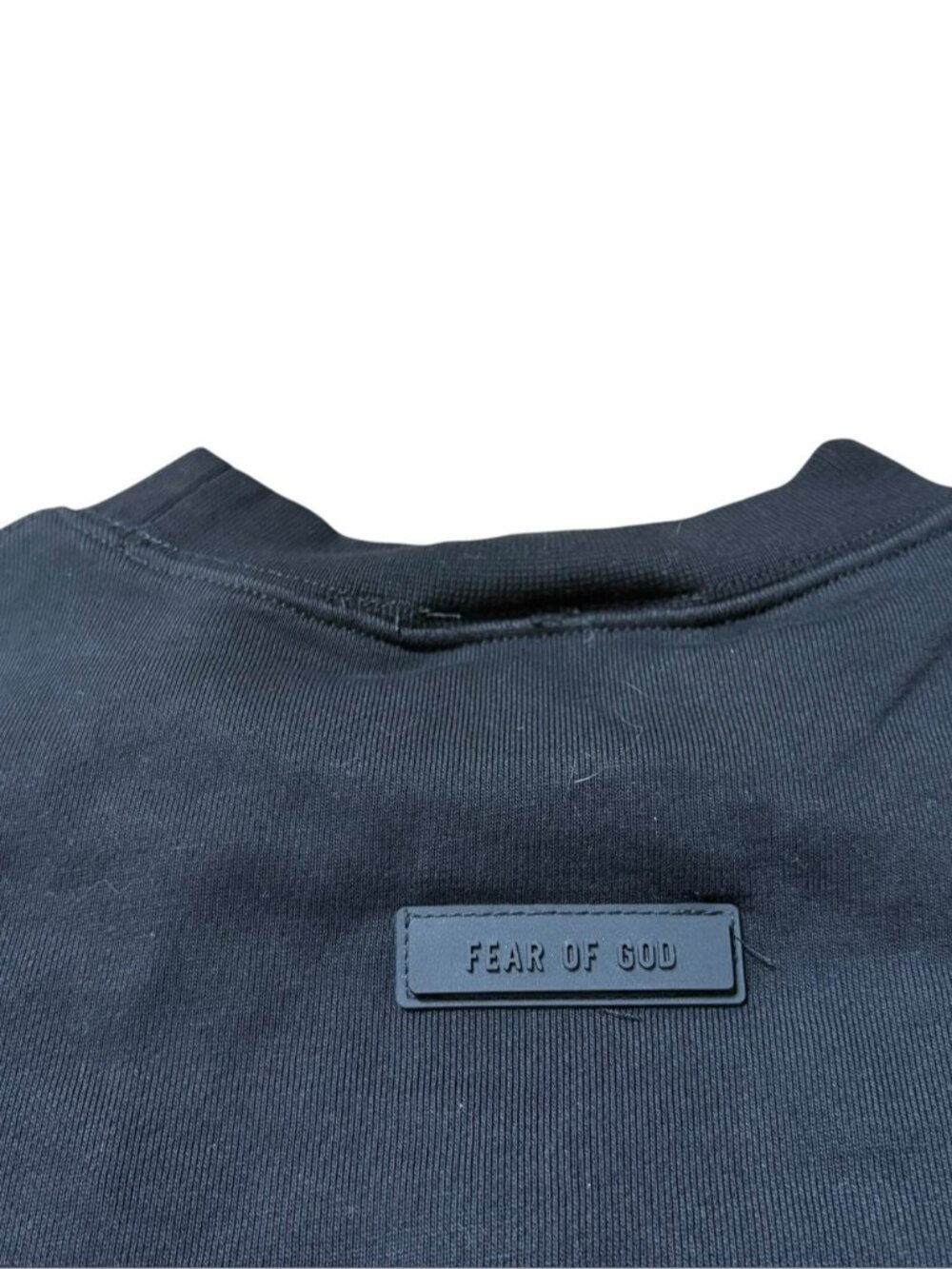 Essentials Fear of God Crewneck Sweater Black and Blue Size Large - Picture 4 of 9